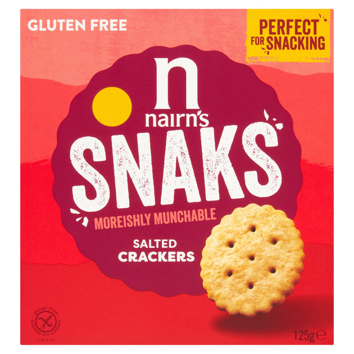 Nairn's Snaks salted crackers 125g (British brand)