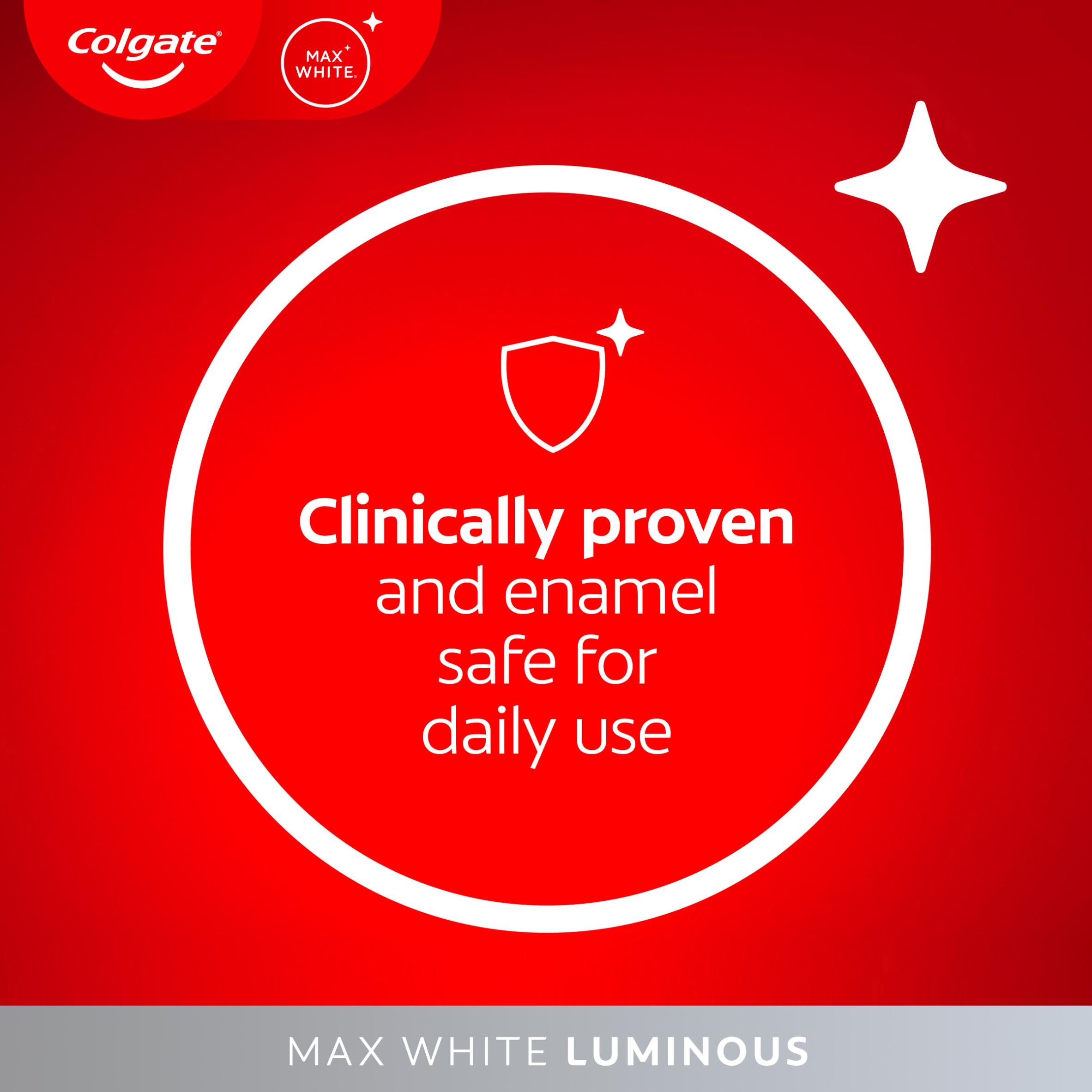 Colgate Max White Luminous whitening toothpaste 75ml, imported from the UK