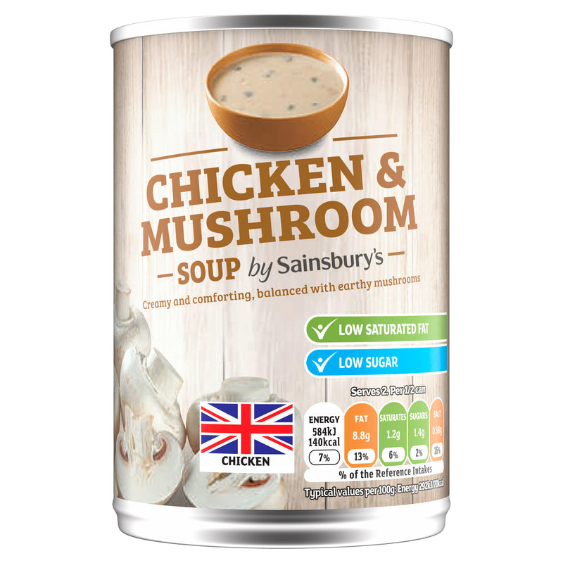Sainsbury's Chicken & Mushroom Soup 400g (British brand)
