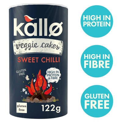 Sainsburys Kallo Lentil & Pea Sweet Chilli Veggie Cakes 122g- Buy online at McGrocer