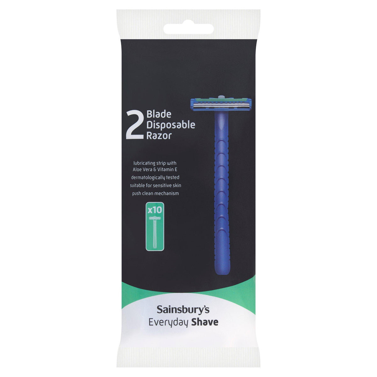 Sainsbury's 2 Blade Disposable Razor x10, UK version