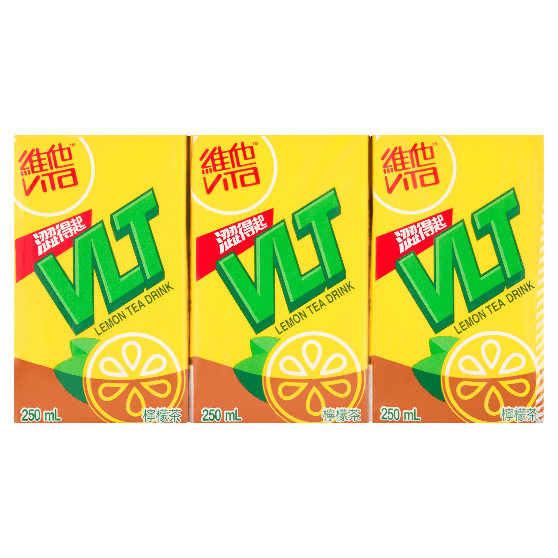 VLT lemon tea drink 6x250ml cartons, imported from the UK