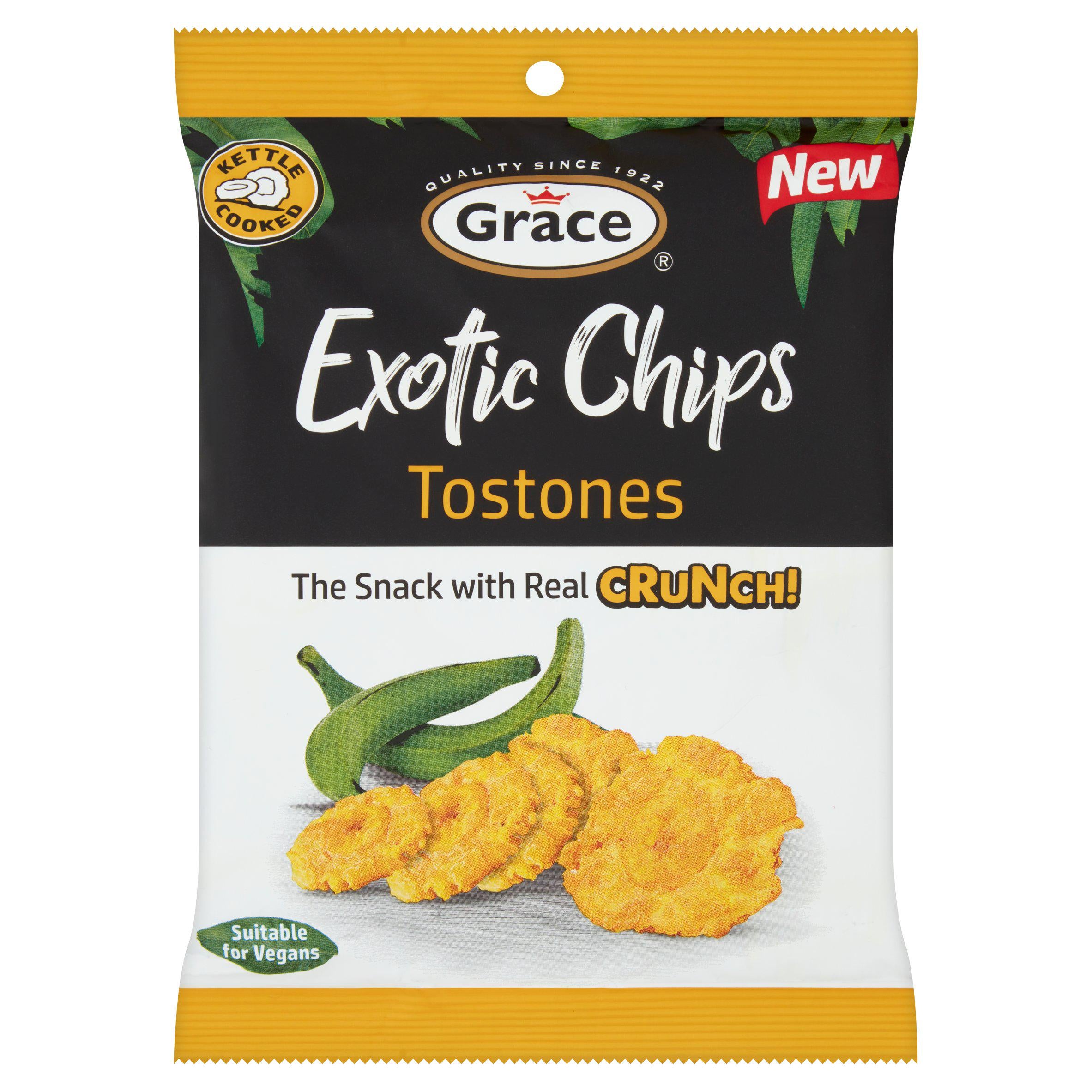 Grace Tostones plantain chips 75g - British product