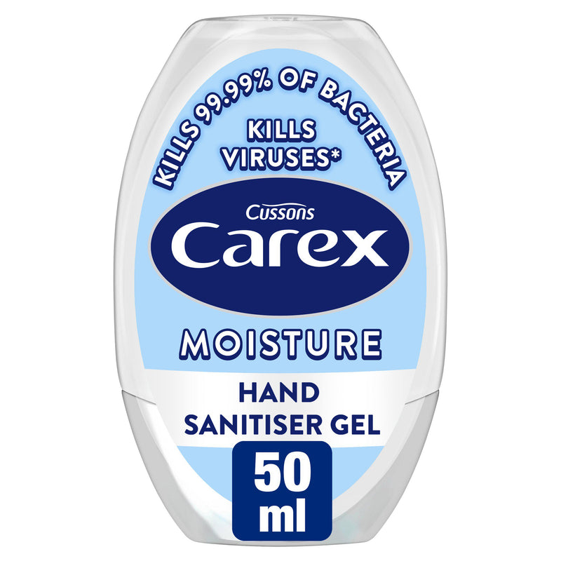Carex hand sanitiser gel 50ml, UK version