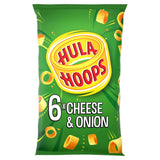 Hula Hoops Cheese & Onion crisps x6 multipack, UK version