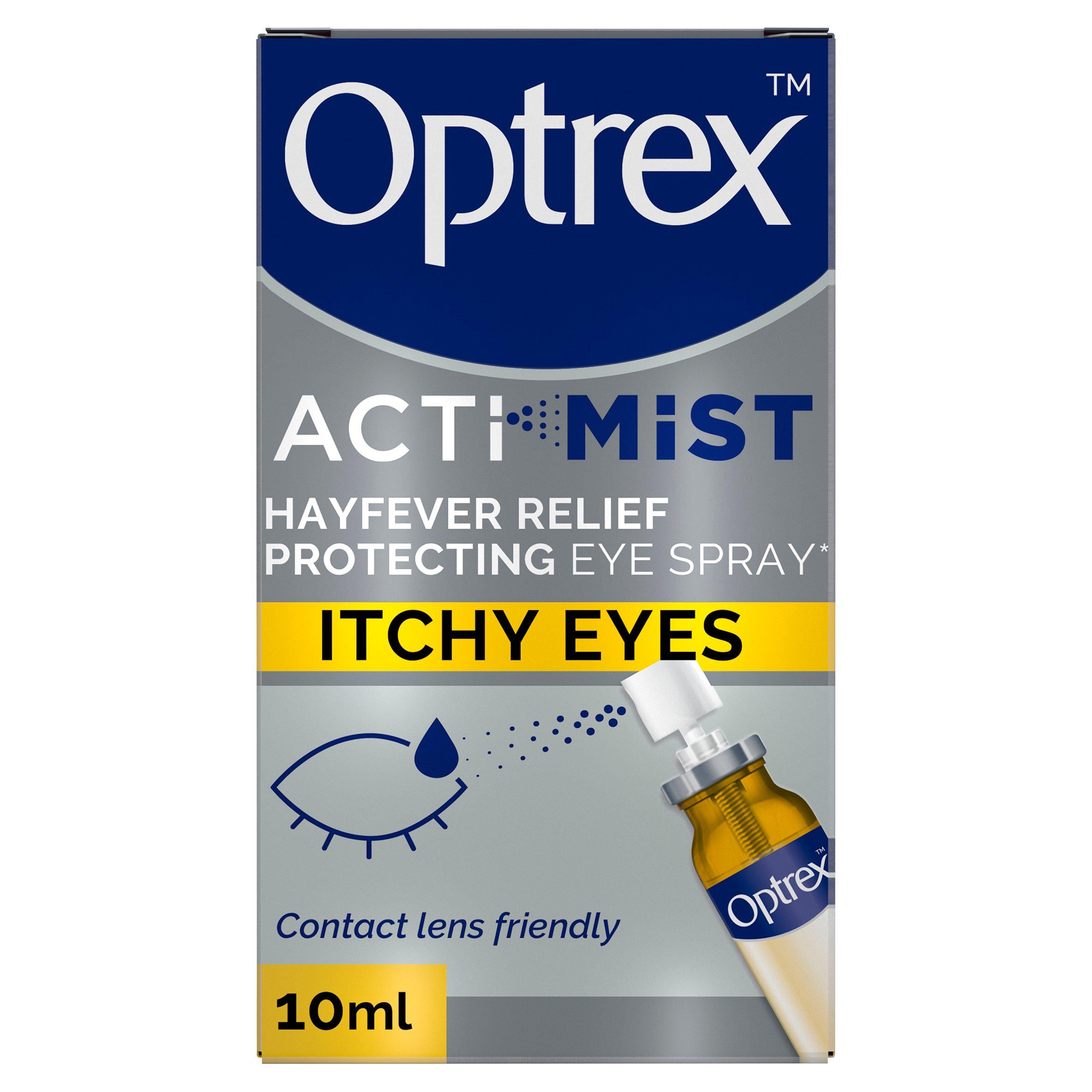 Optrex Actimist Double Action Eye Spray 10ml, imported from the UK