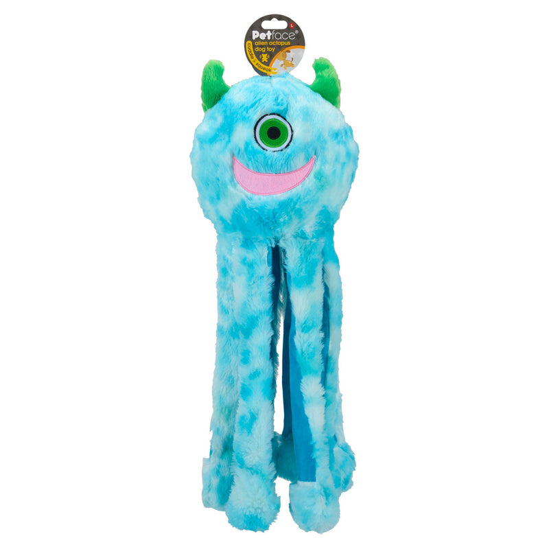 Petface alien octopus plush dog toy (British brand)