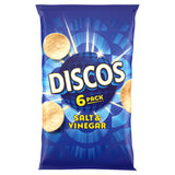 Discos Salt & Vinegar Crisps Multi Pack x6 - British product