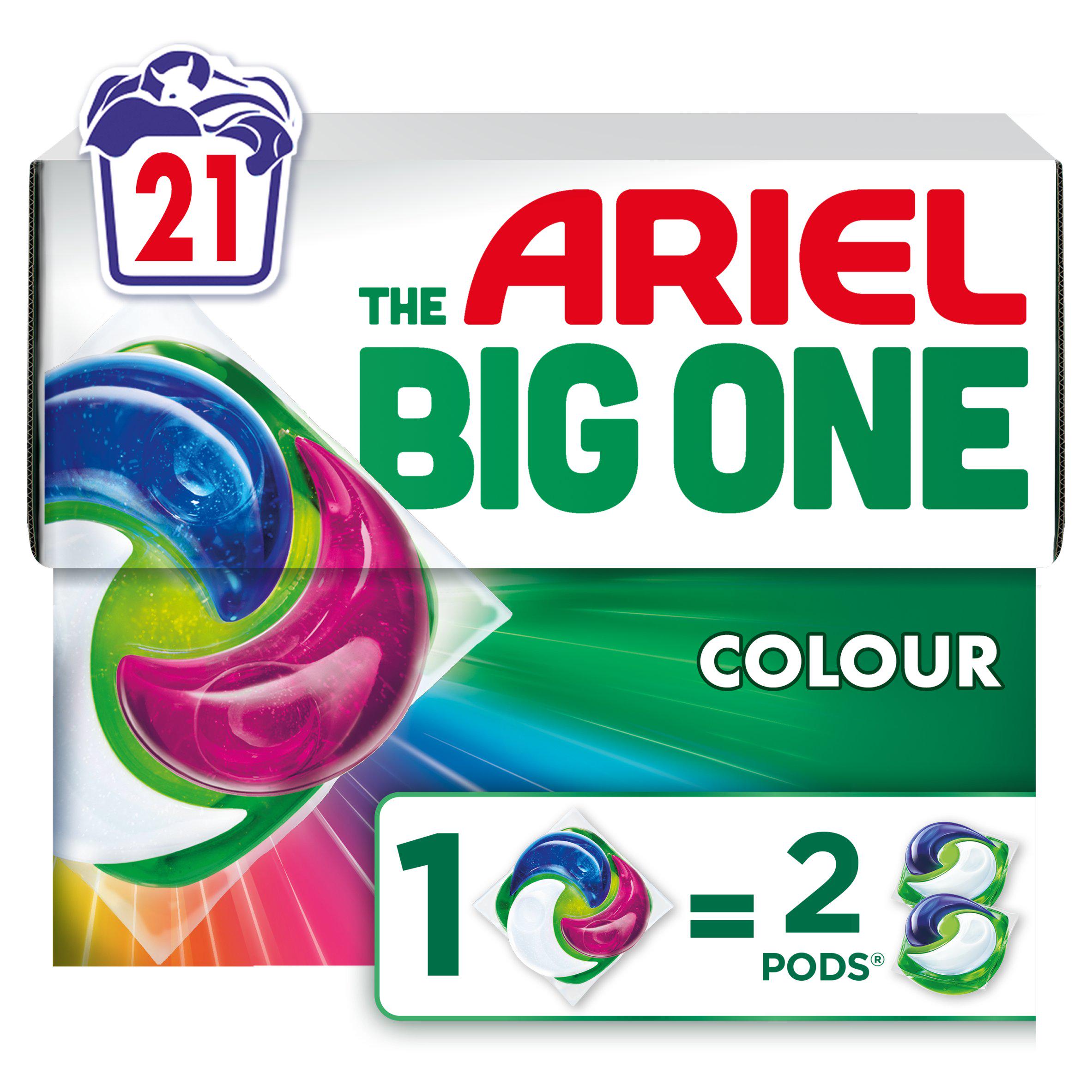 Ariel The Big One laundry pods original 21 washes, imported from the UK