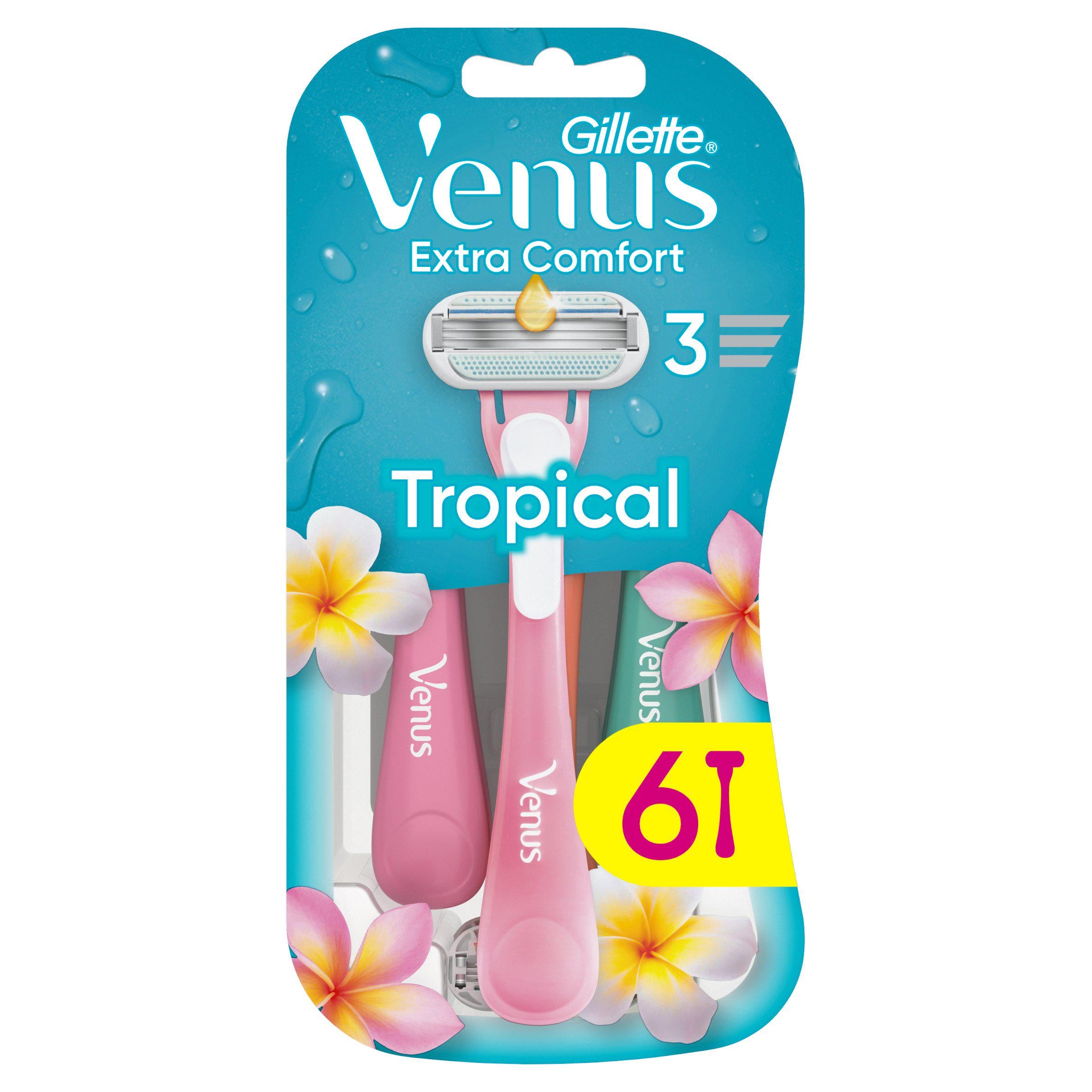 Venus Tropical Disposable Razors x6 (British brand)