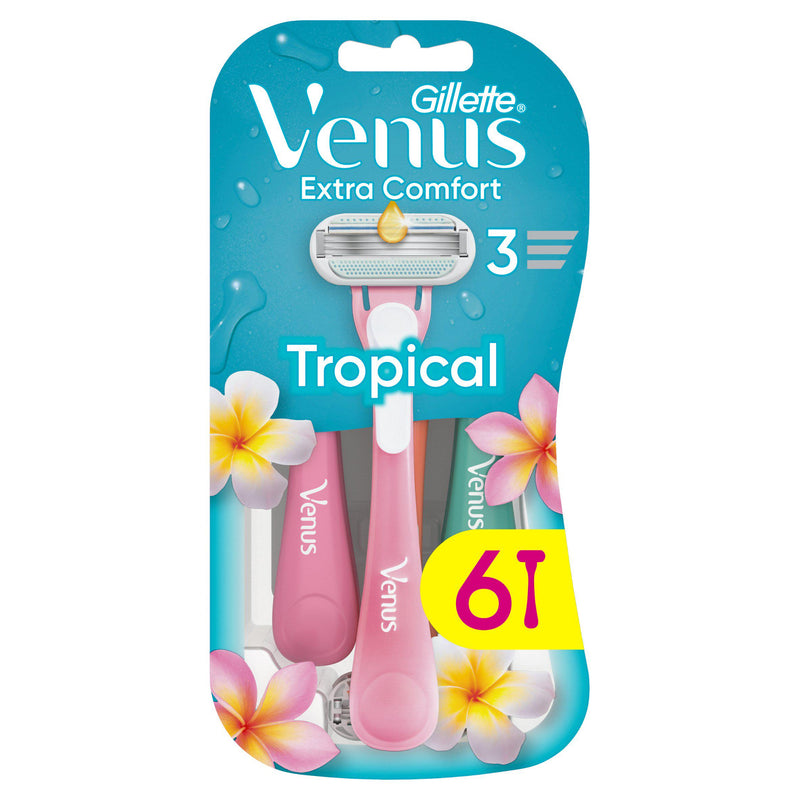 Venus Tropical Disposable Razors x6 (British brand)