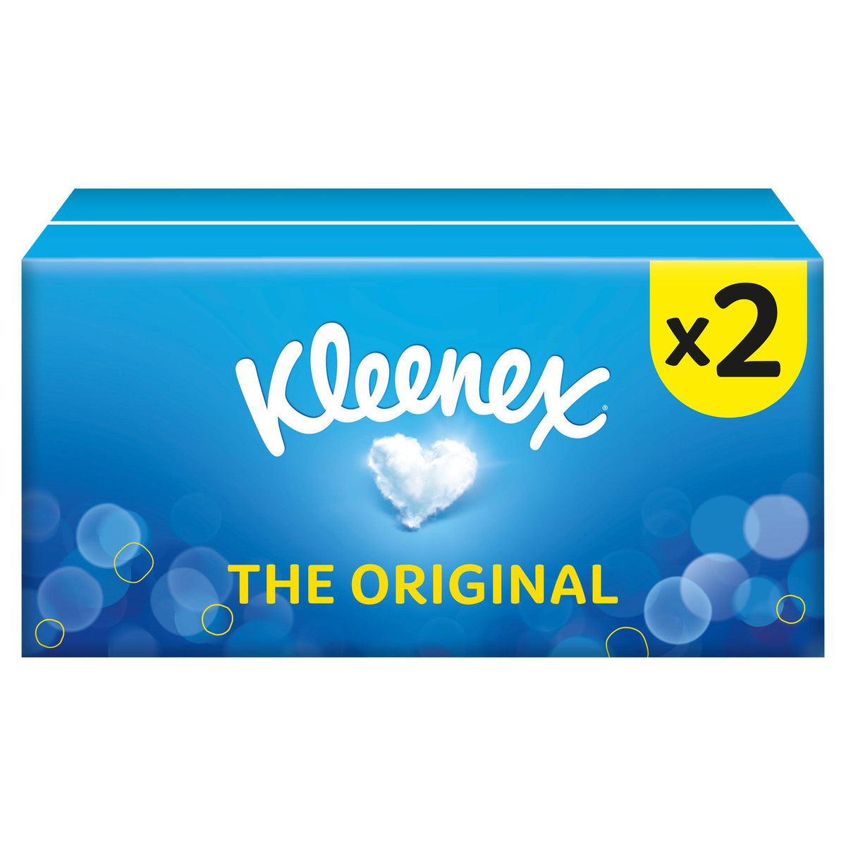 Kleenex Original Tissues Twin Pack 2 x 64 Sheets, UK version