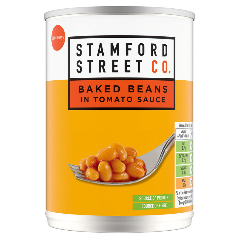 Stamford Street Co. baked beans in tomato sauce 400g, imported from the UK