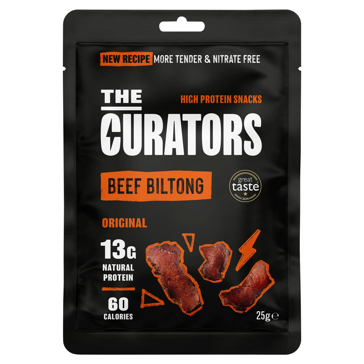 The Curators Original Beef Biltong 28g (British brand)