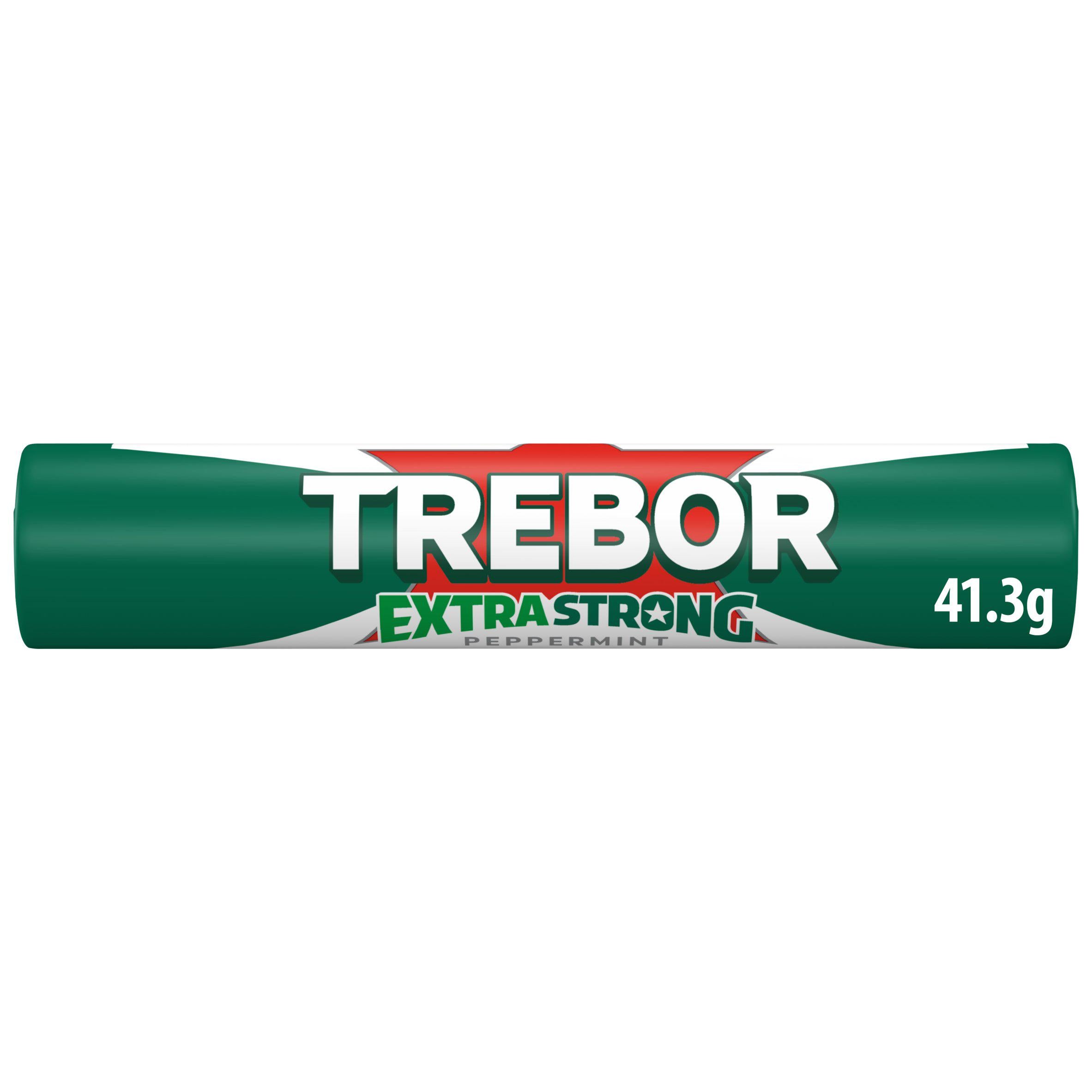 Trebor extra strong peppermint mints roll 41.3g - British product