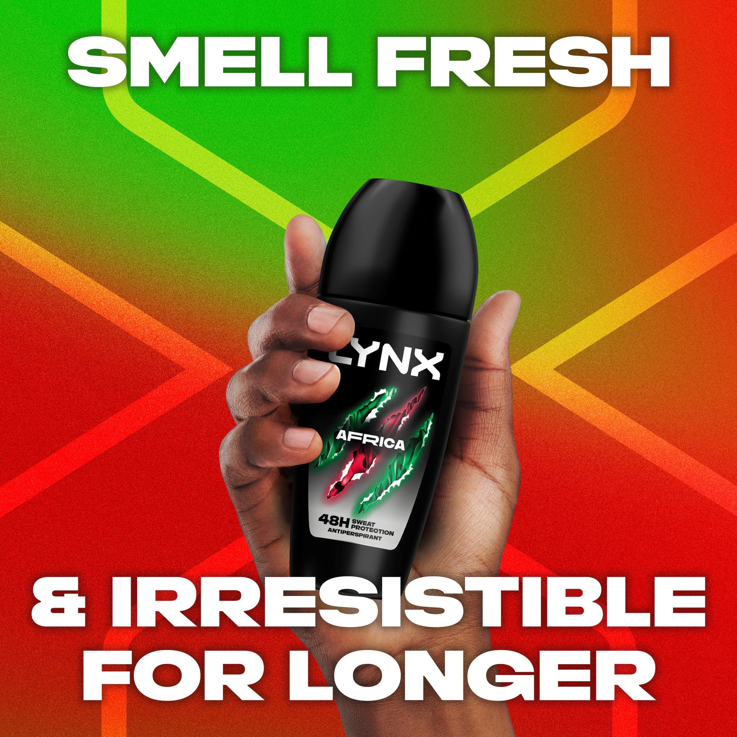 Lynx Africa antiperspirant deodorant roll on 50ml, UK version