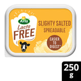 Arla Lactofree spreadable butter blend slightly salted, imported from the UK