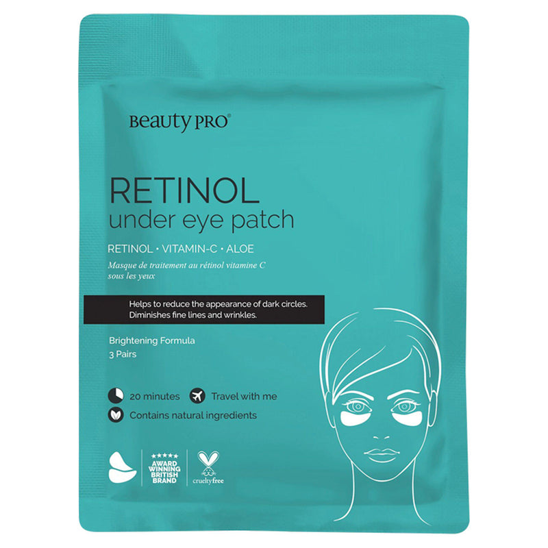 Beautypro retinol under eye patches 3x3.5g, imported from the UK