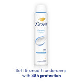 Dove Classic Fresh antiperspirant deodorant spray 200ml, imported from the UK