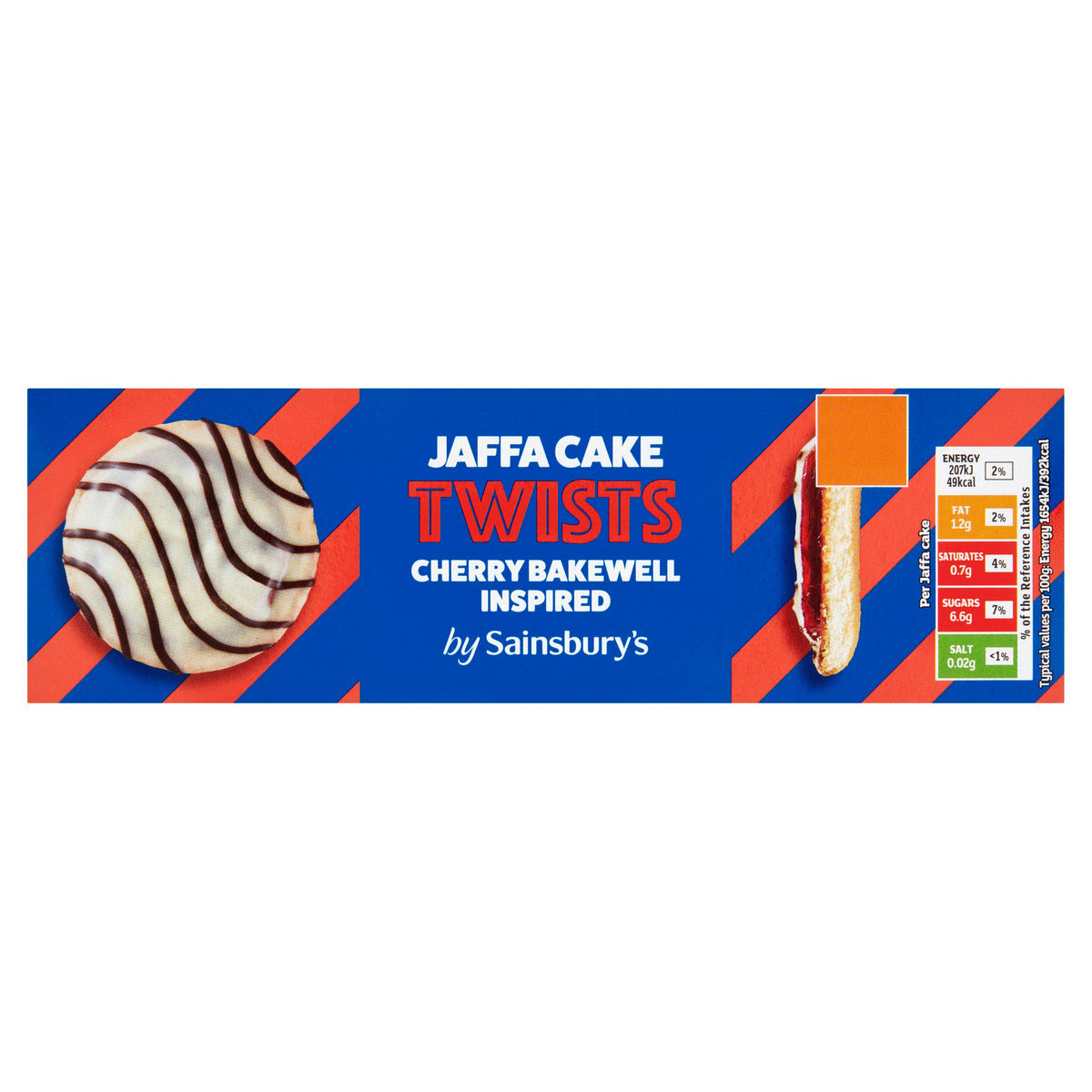 Sainsbury's Cherry Bakewell Jaffa Cakes 150g - British product