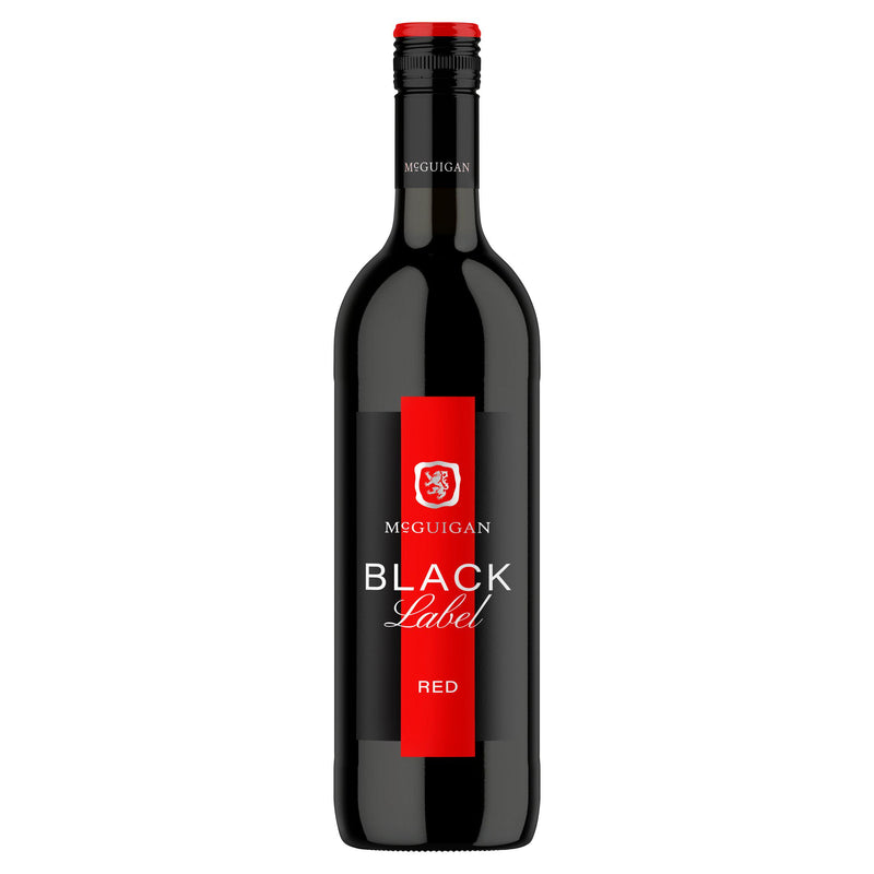 McGuigan Black Label red wine 75cl, imported from the UK