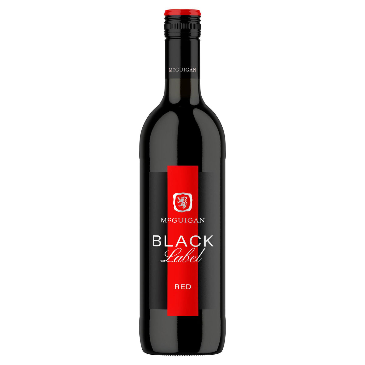 McGuigan Black Label red wine 75cl, imported from the UK