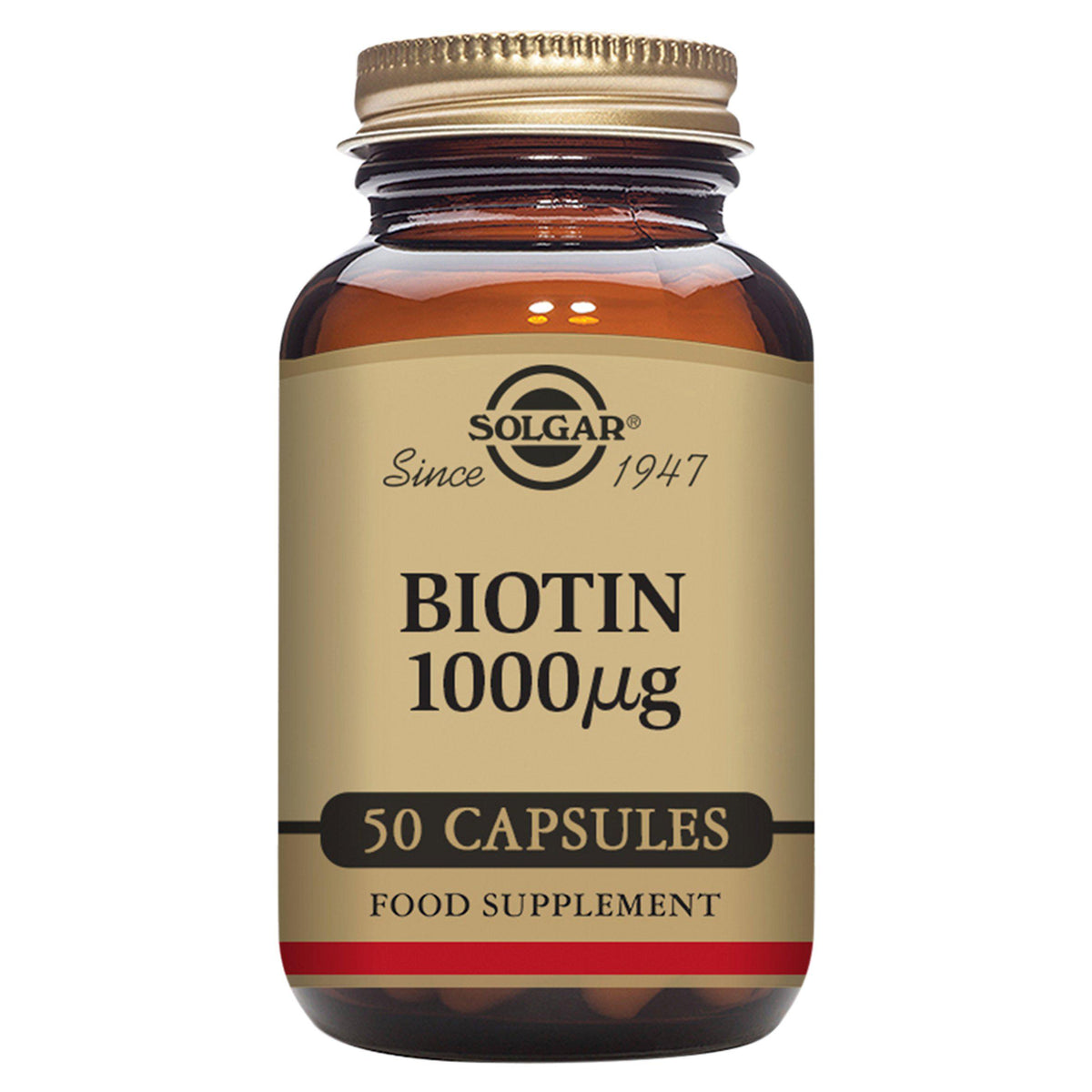 Solgar biotin 1000µg vegetable capsules 50 count - British product