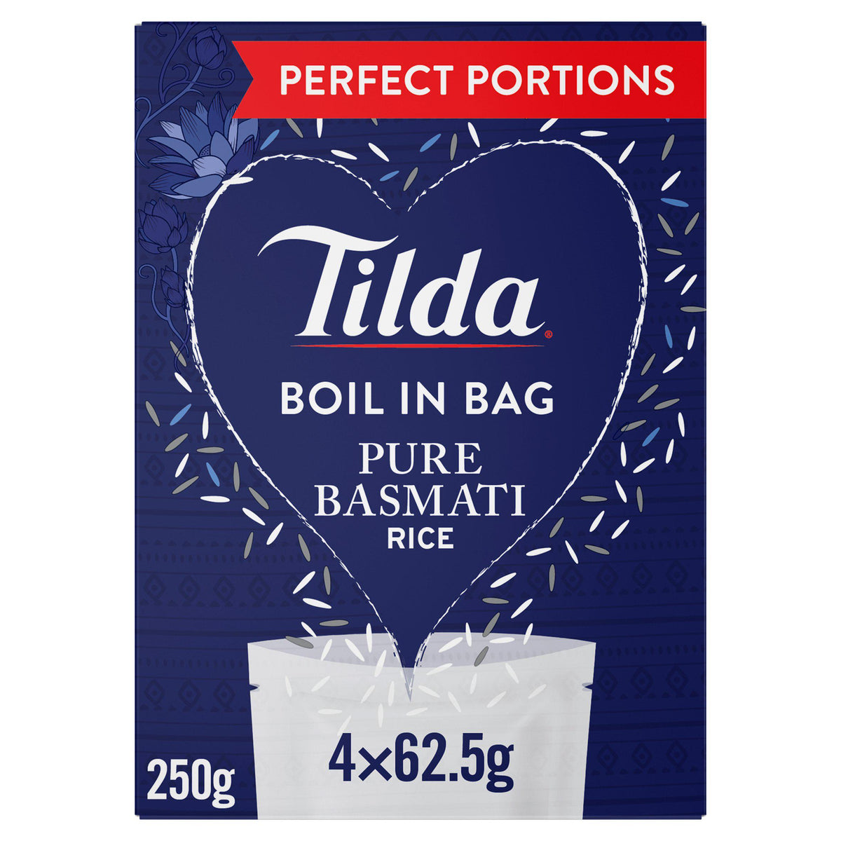 Tilda Boil in Bag Basmati Rice 250g, imported from the UK
