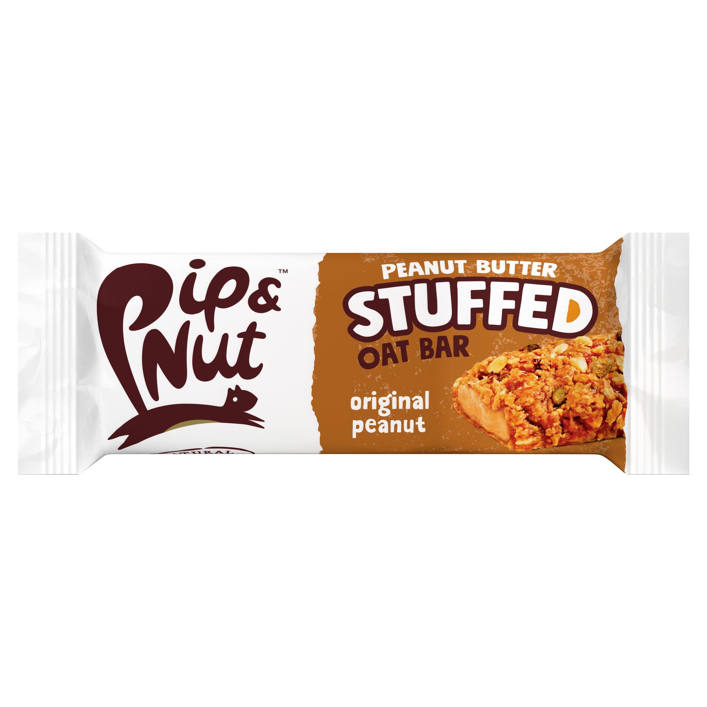 Pip Nut Peanut Butter Oat Bar 48g, imported from the UK