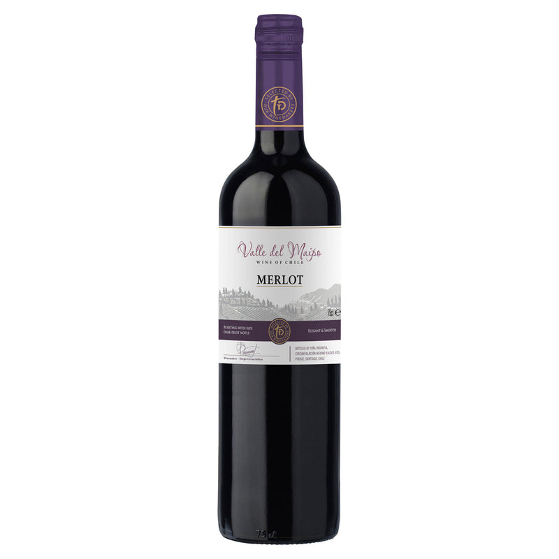 Sainsbury's Maipo Merlot red wine 75cl, imported from the UK