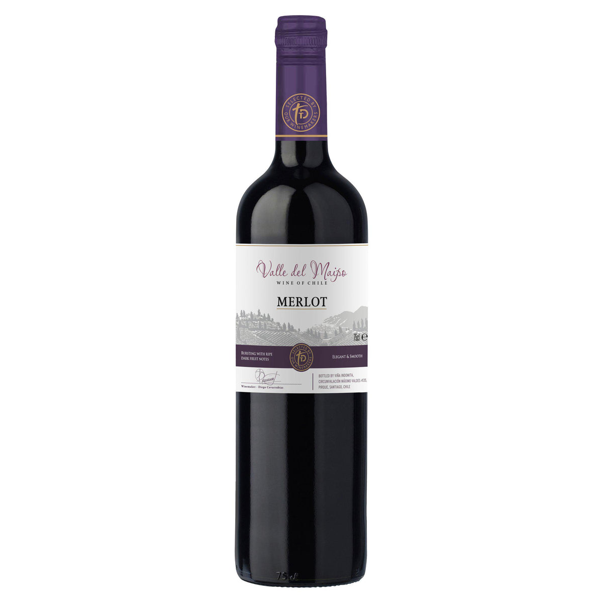 Sainsbury's Maipo Merlot red wine 75cl, imported from the UK