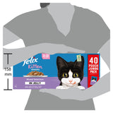 Felix Original Kitten Mixed Selection Jelly cat food 40x85g, UK version