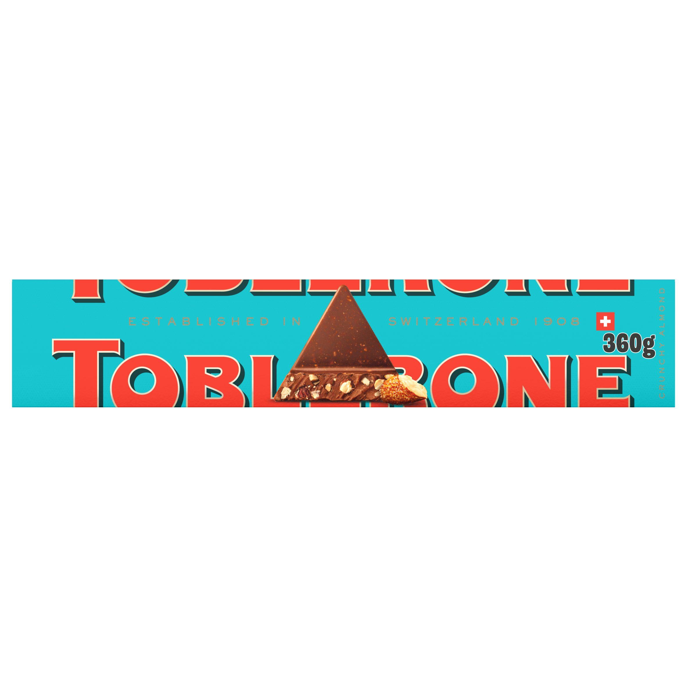 Toblerone Crunchy Almond Chocolate Bar 340g (British brand)