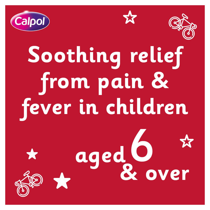 Calpol strawberry paracetamol fast melt tablets 12 pack, UK version