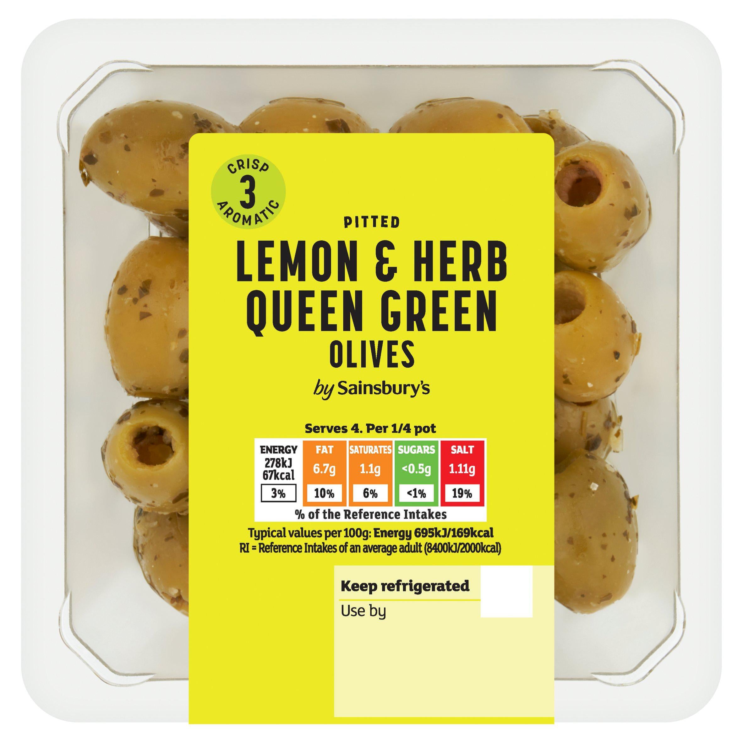 Sainsbury's Queen Olives 160g (British brand)
