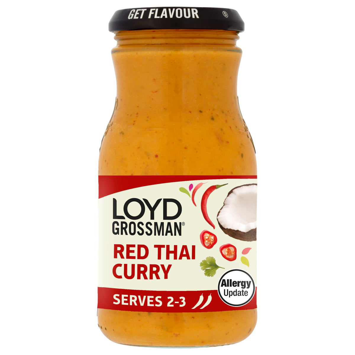 Loyd Grossman Thai Red Curry Sauce 350g (British brand)