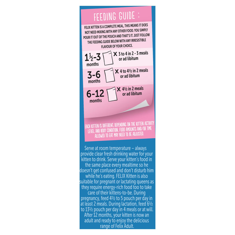 Felix kitten wet cat food mixed selection in jelly 12 x 85g - British product