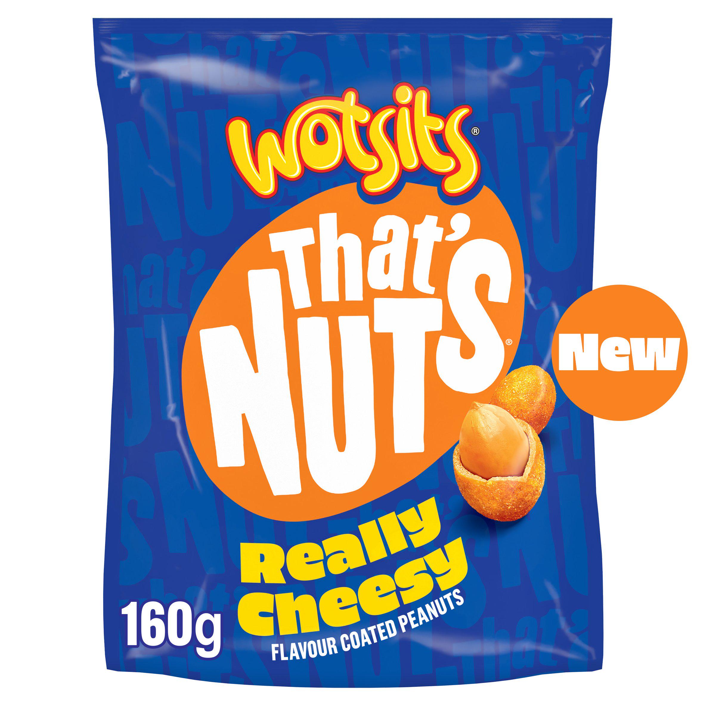 That's Nuts Wotsits Really Cheesy coated peanuts 160g (British brand)