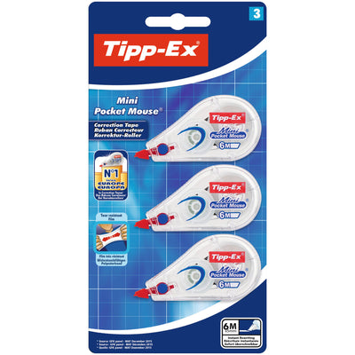 Sainsburys Tippex Mini Pocket Mouse Correction Tape 3 Pack- Buy online at McGrocer