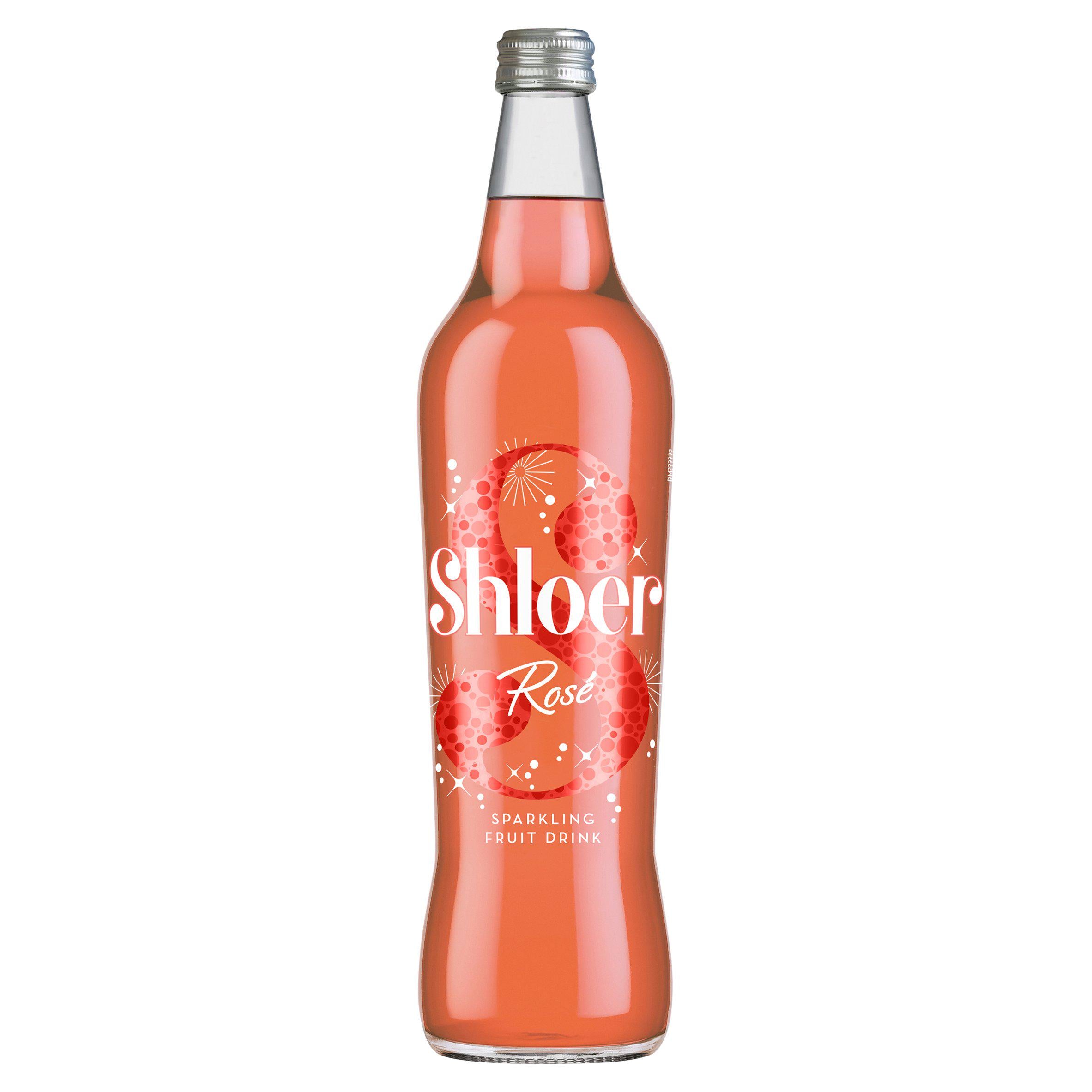 Shloer Rose sparkling grape juice drink 750ml (British brand)