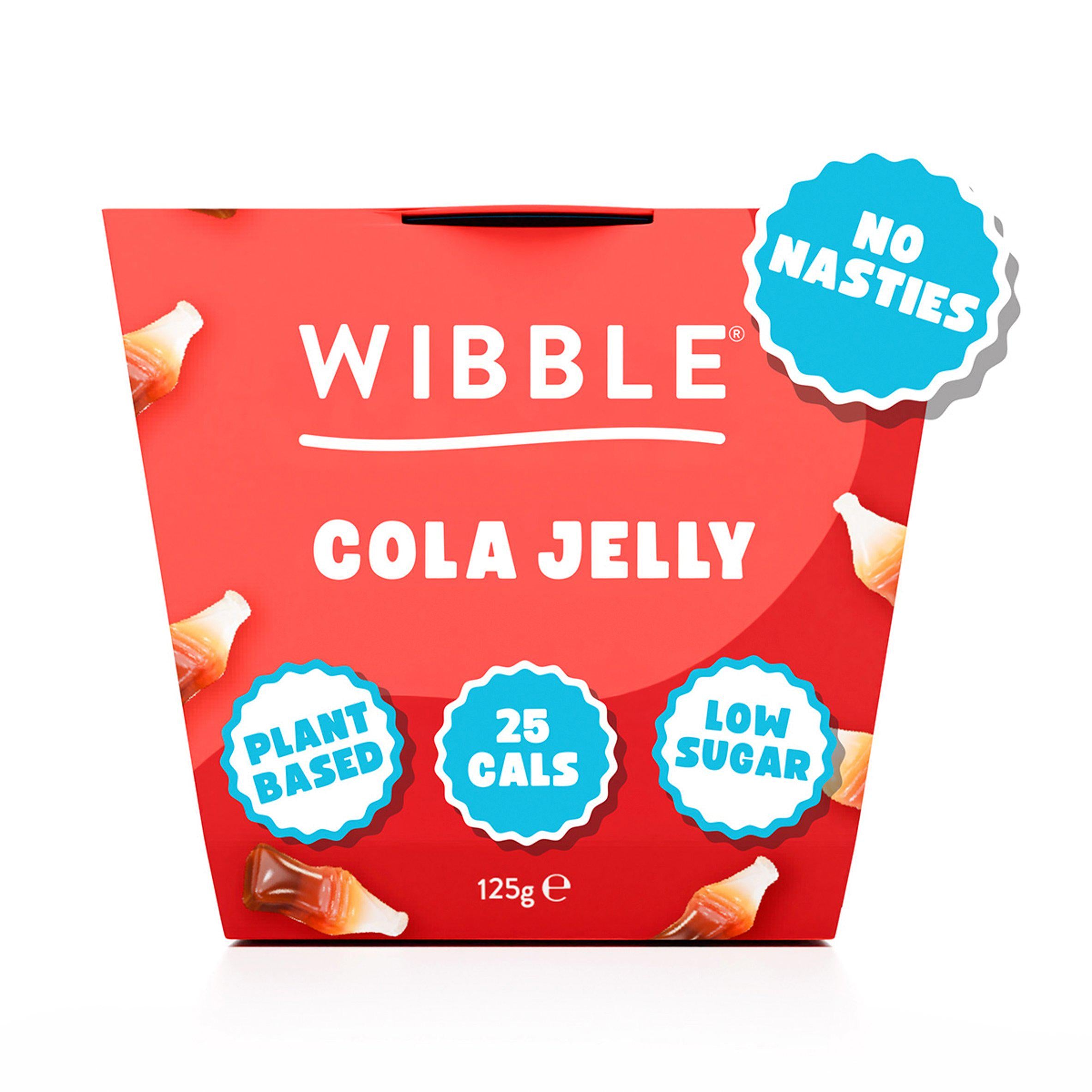 Wibble cola jelly 125g, imported from the UK