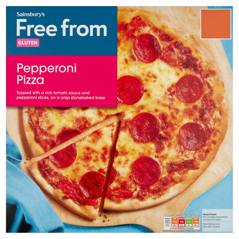 Sainsbury's Free From pepperoni pizza 305g - British product