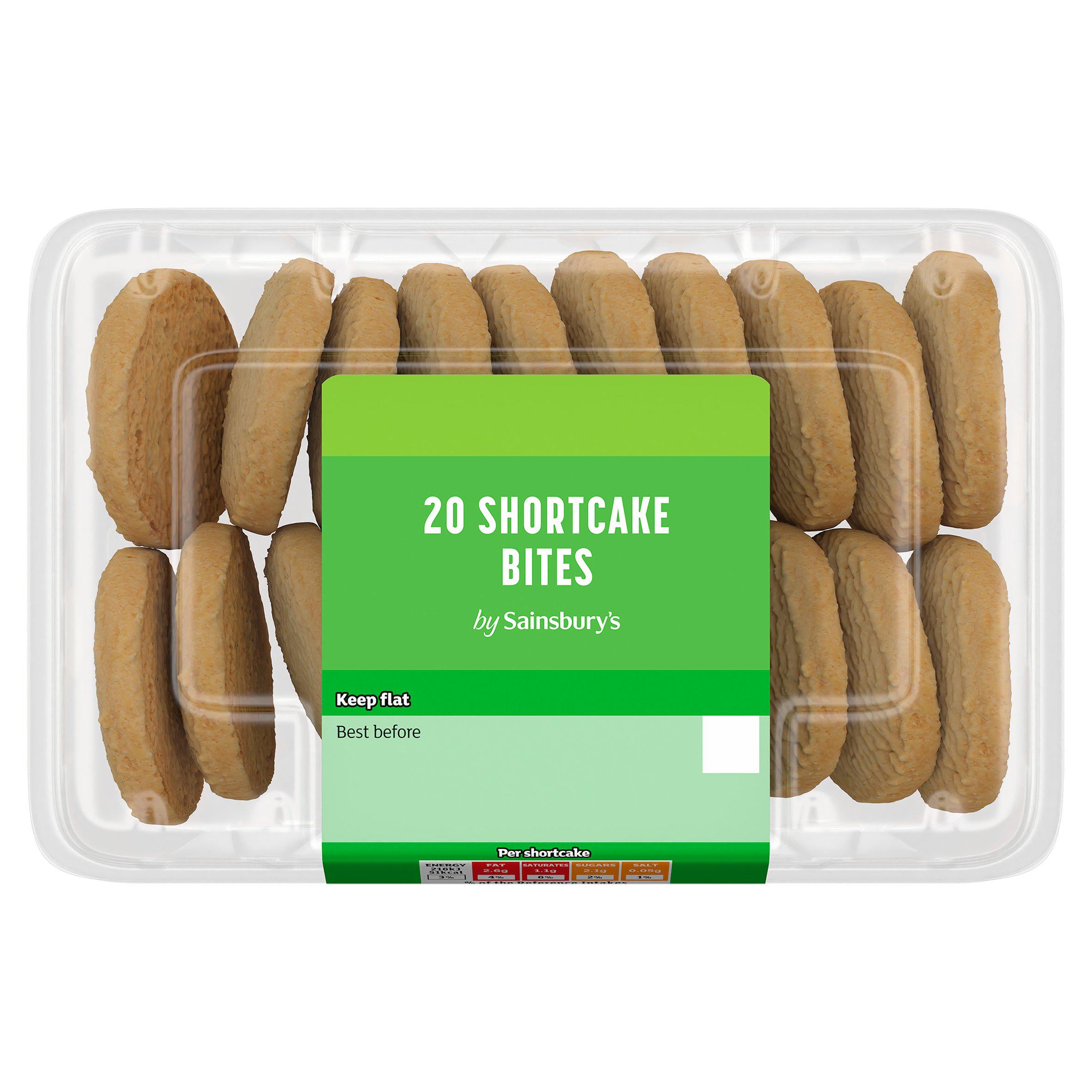 Sainsbury's mini shortcake bites 200g, imported from the UK