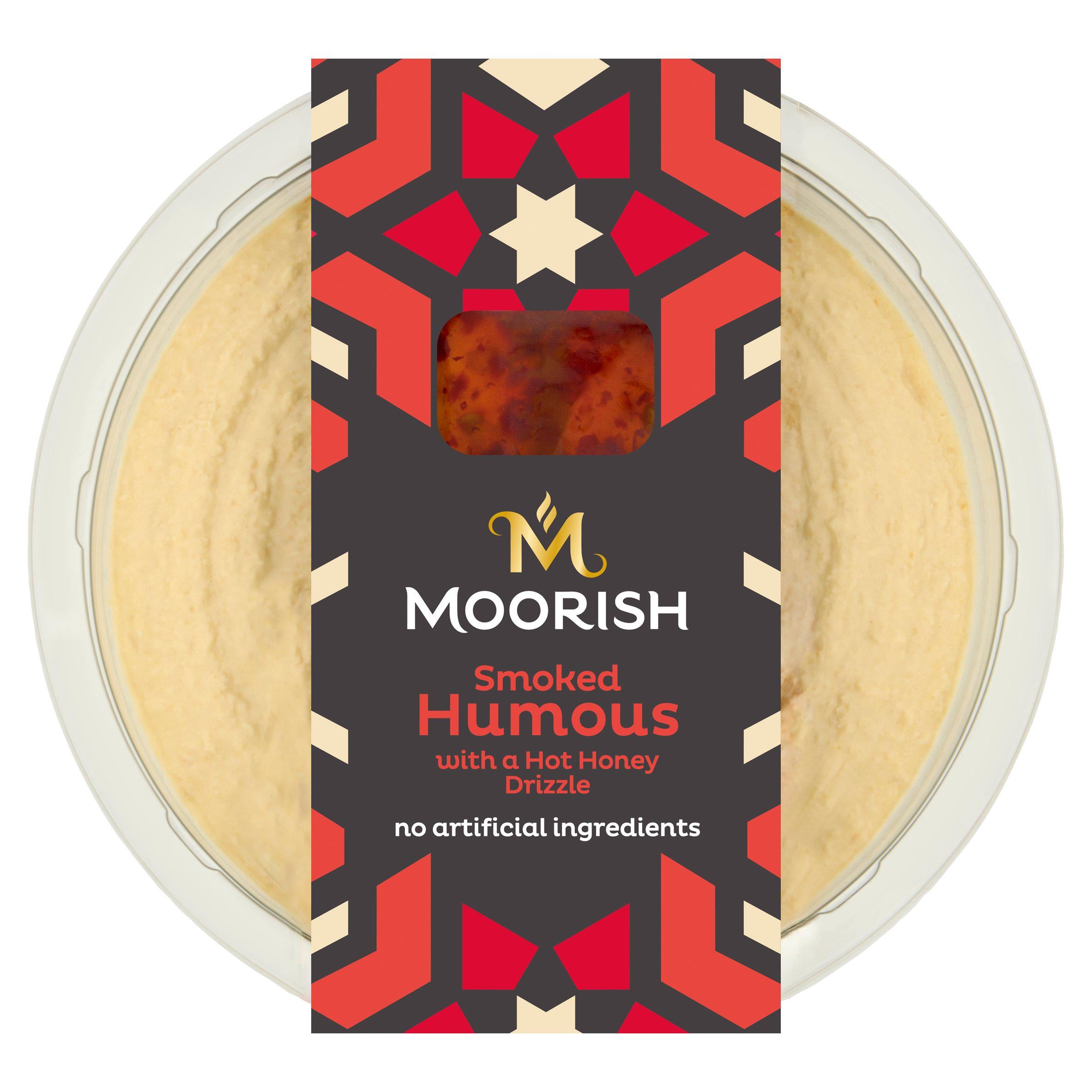 Moorish hot honey drizzle smoked humous 170g, UK version