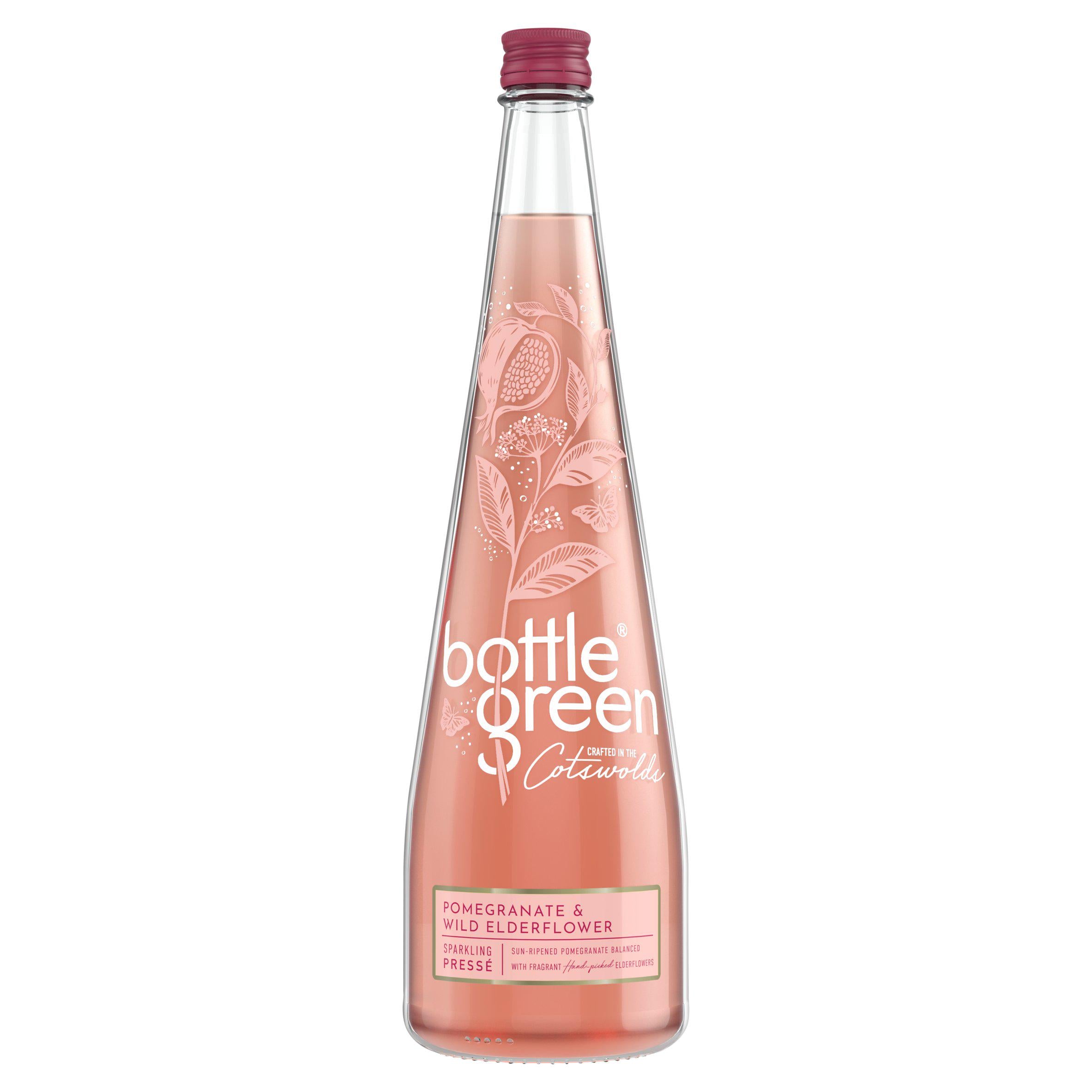 Bottlegreen pomegranate elderflower sparkling Presse 750ml - British product