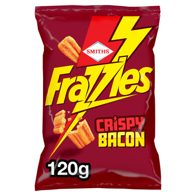 Sainsburys Smiths Frazzles Bacon Crisp Sharing Bag 120g- Buy online at McGrocer