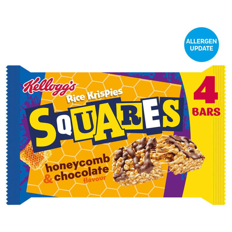 Kellogg's cereal bars honeycomb & chocolate 4x33g, UK version