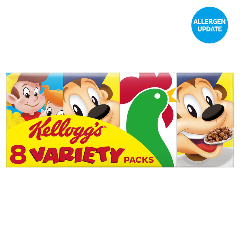 Kellogg's Variety Packs cereal assortment 196g - British product