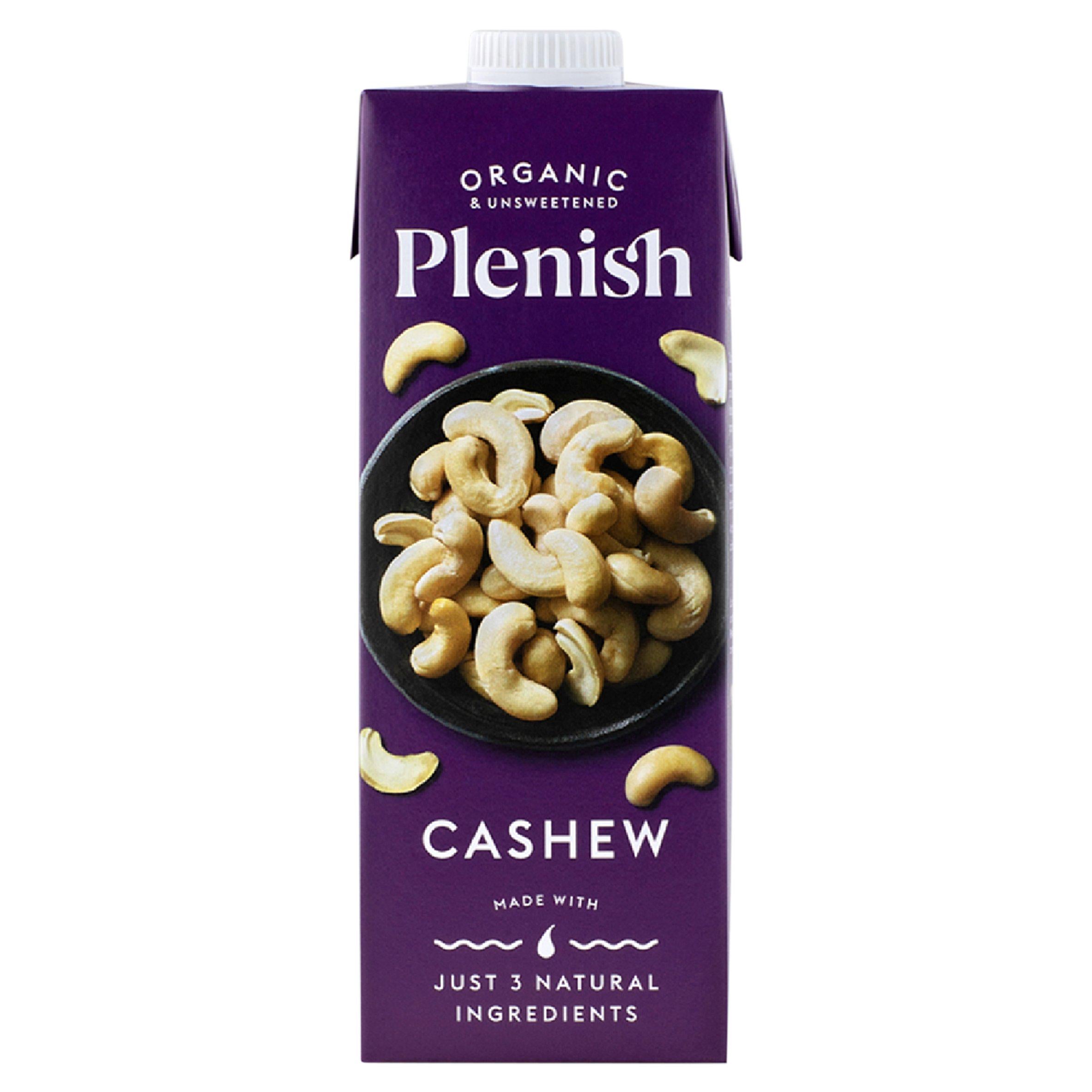 Plenish organic cashew drink long life 1L, UK version