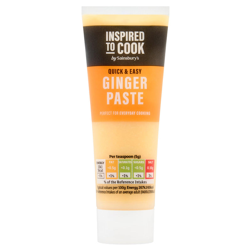 Sainsbury's ginger paste 75g tube (British brand)
